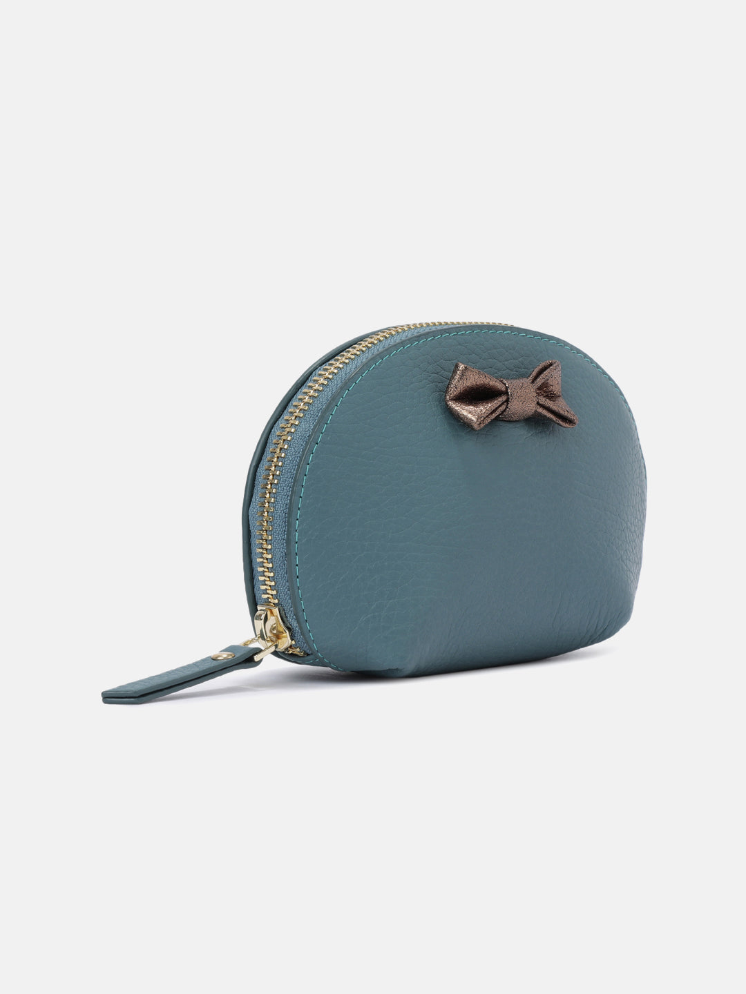 Belle Bow Cosmetic Pouch Small - Teal