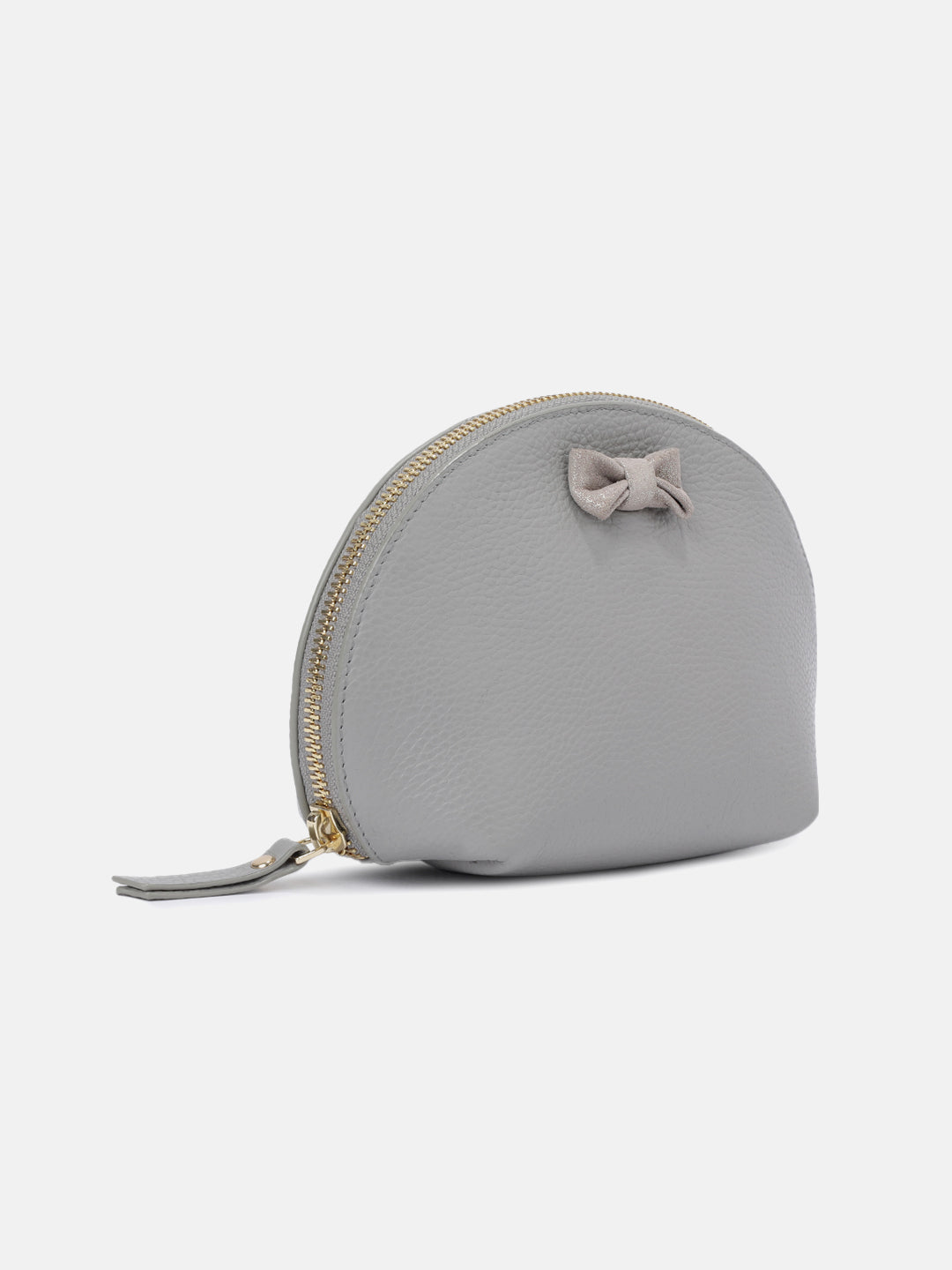 Belle Bow Cosmetic Pouch Large - Grey