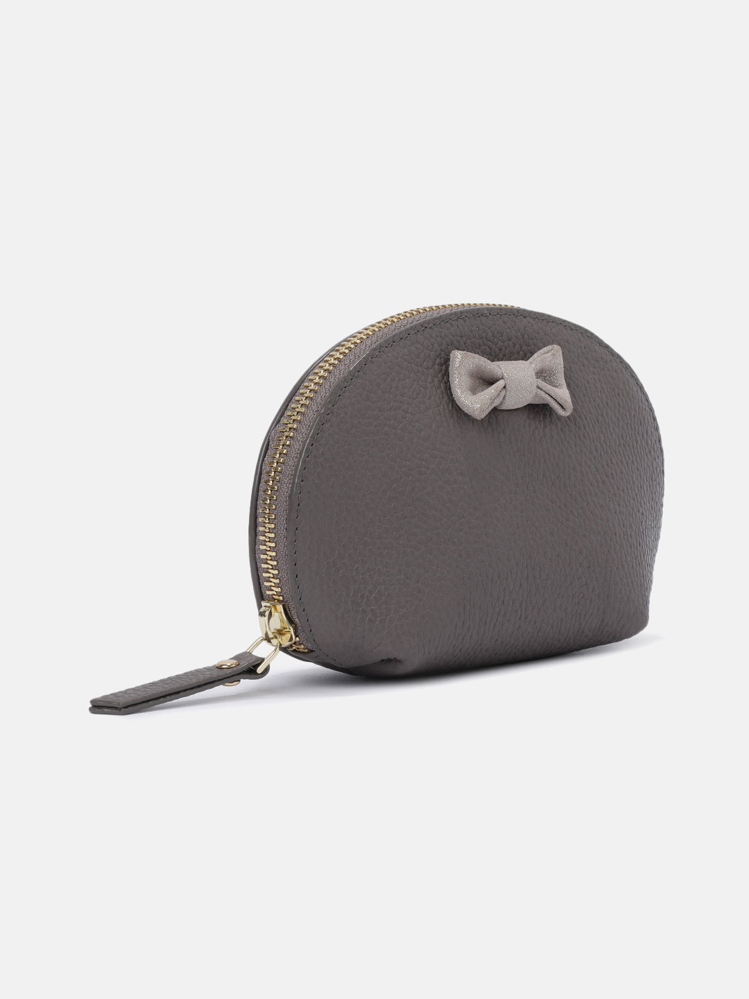 Belle Bow Cosmetic Pouch Small - Taupe