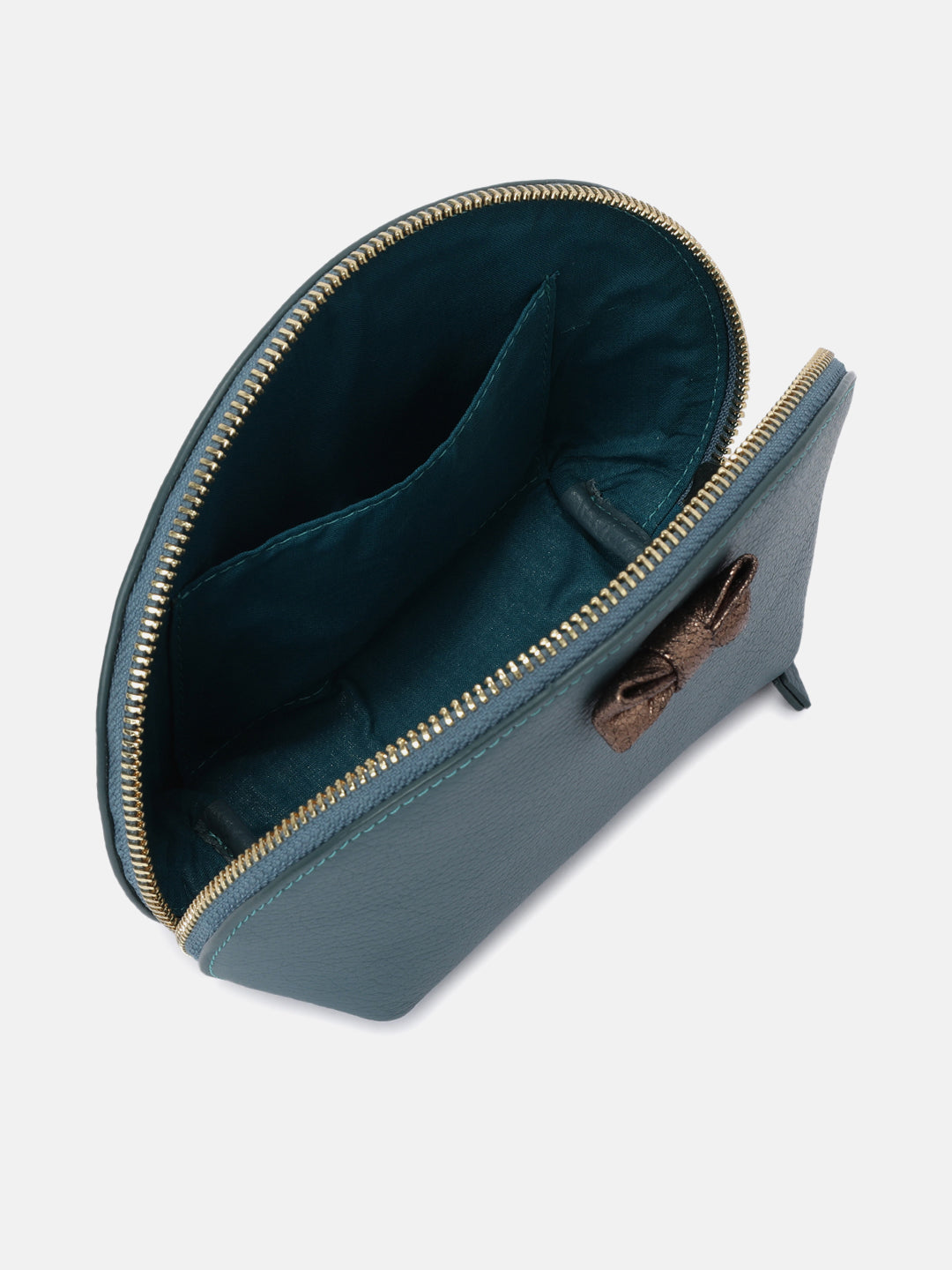 Belle Bow Cosmetic Pouch Large - Teal